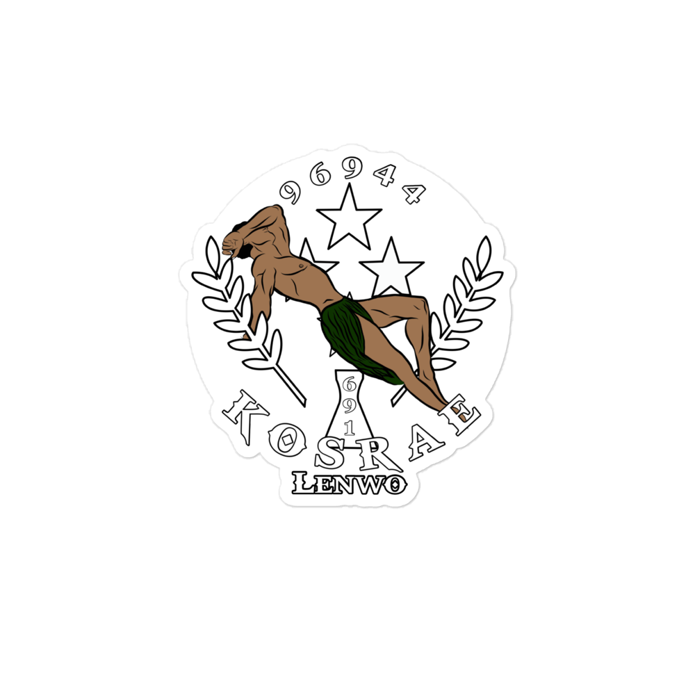 Kosrae Bubble-free stickers