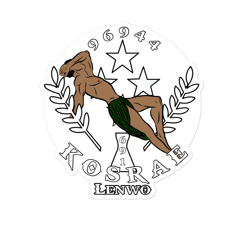 Kosrae Bubble-free stickers